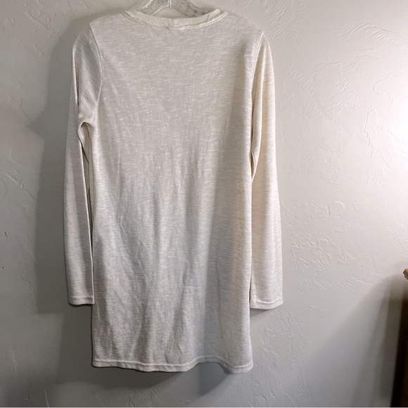 La Miel Cream Long Line Lightweight Cardigan - Picture 7 of 7